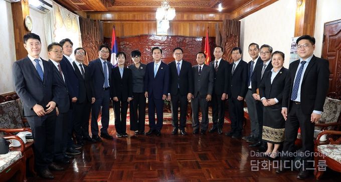김태흠 지사, 라오스 농업환경부 장관 접견