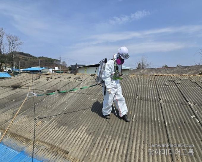 슬레이트 처리 및 지붕개량 과정