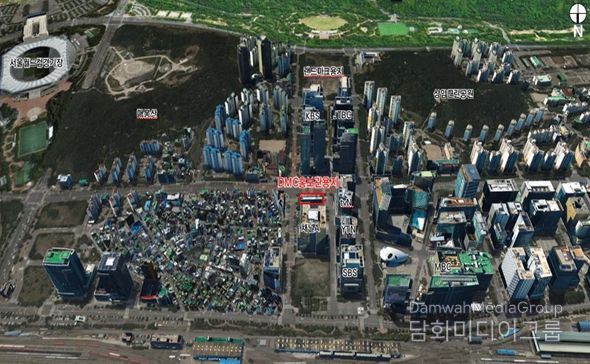 DMC 홍보관(D4) 용지 위치도