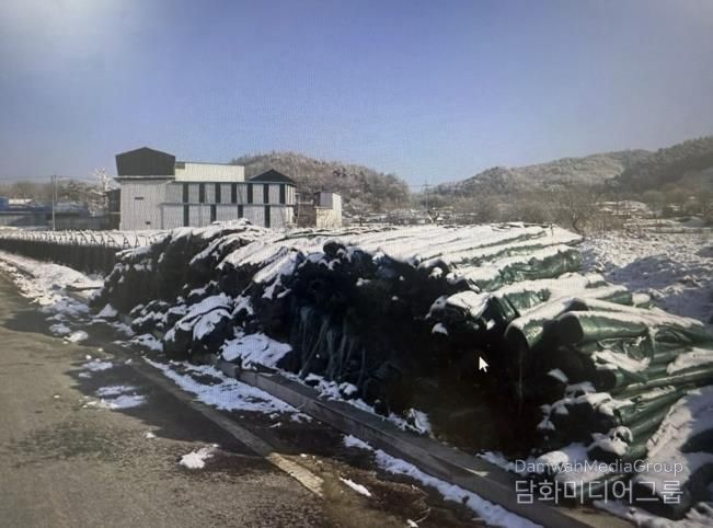 수거된 인삼 영농폐기물