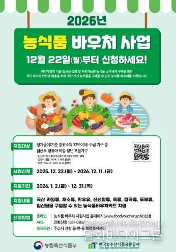 의성군, 2026년 농식품바우처 지원사업 추진