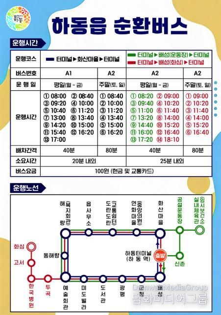 하동군, 2026년부터 하동읍 순환버스 대폭 확대 운행
