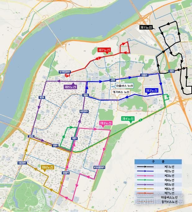 무료셔틀버스 전체 노선