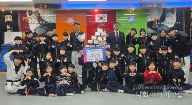 양주시 회천2동 용인대석사 영웅 태권도장, 이웃돕기 성품 기부