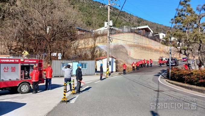 사천시 산불재난 대응 유관기관 합동훈련 실시