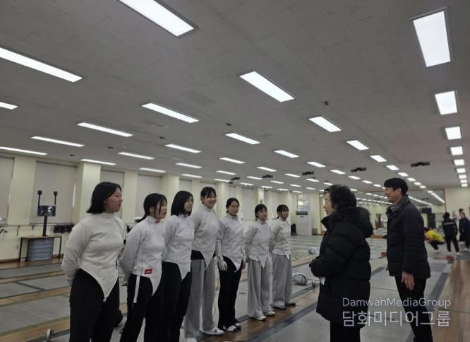 이말숙 교육장 현장 격려 모습