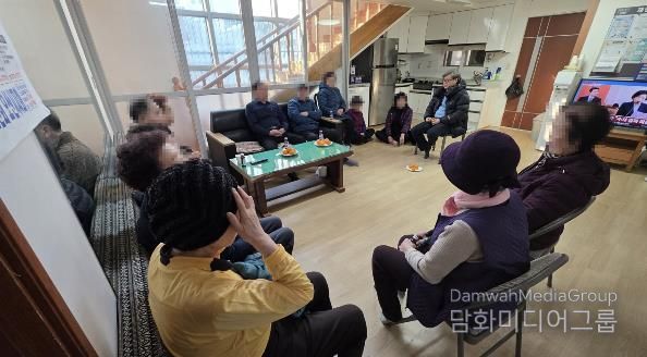 1월23일 시립원동 경로당 순회방문 모습