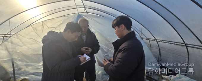 충화면 박주석 농가 고추 육묘 현황 점검 및 현장 기술 지원