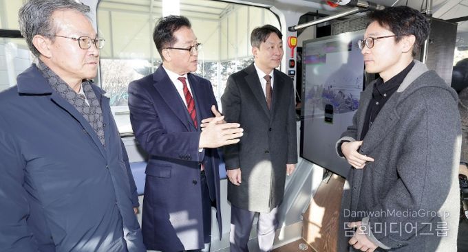 자율주행버스 시범사업 실증개식 행사