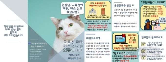 동부교육지원청 안내자료 리플릿