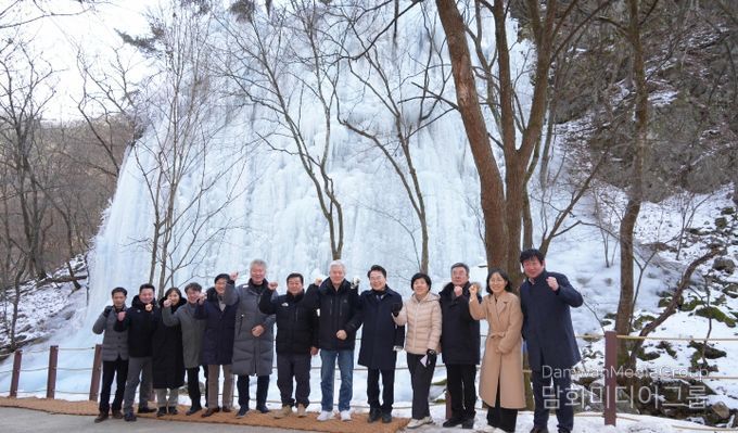 춘천구곡폭포 빙벽 현장 방문