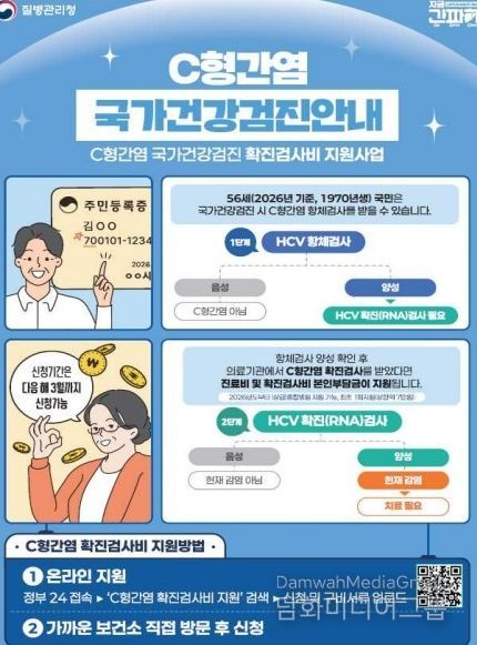 C형간염 국가건강검진안내 홍보 포스터