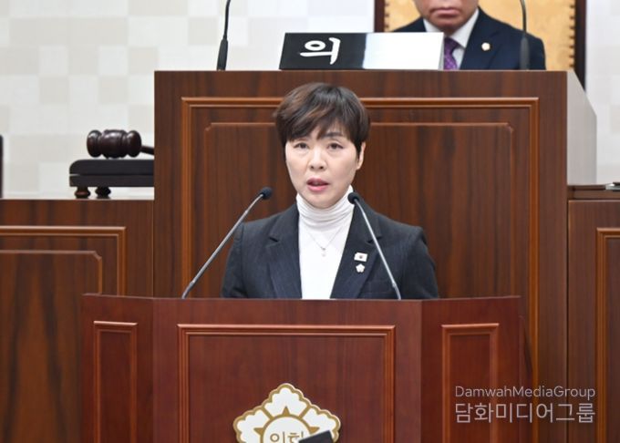 제291회 임시회 제1차 본회의에서 김미희 의원 5분 자유발언 모습