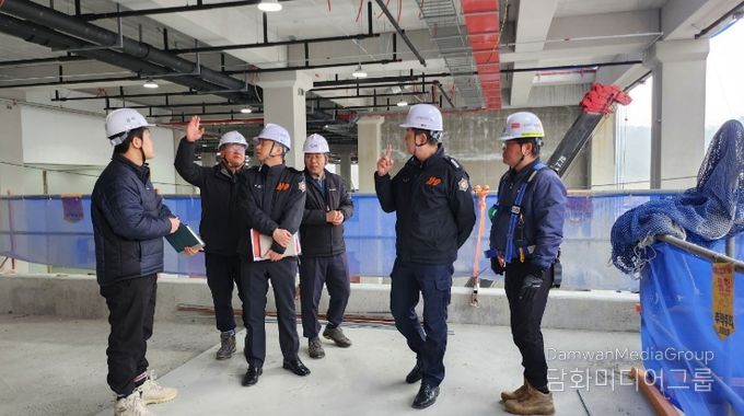 겨울철 대형 공사장 현장 점검(북부소방서)