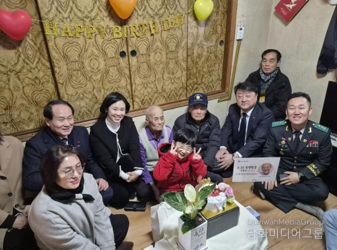 100세 국가유공자 위문 모습