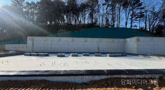 애국가정원 분수대 전경