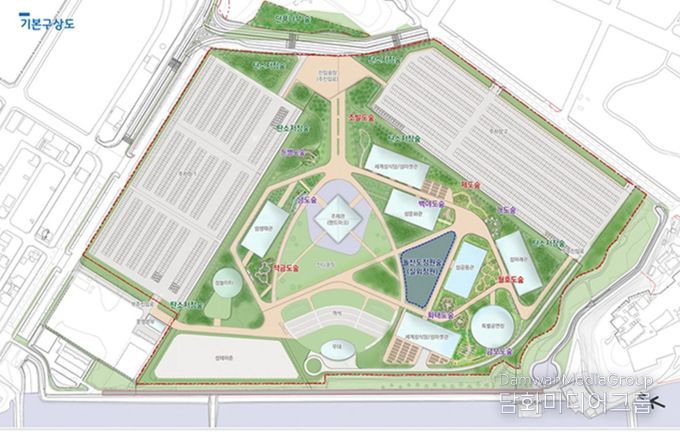 2026여수세계섬박람회장 기후대응도시숲 기본구상도