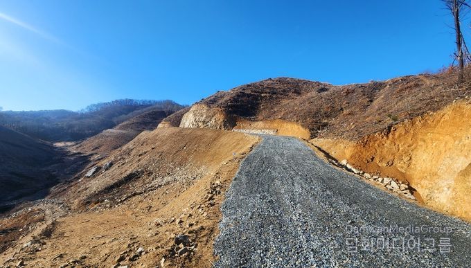지난해 개설된 신대지구 산불진화임도