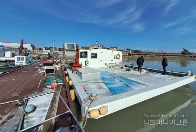 적발된 선박의 모습