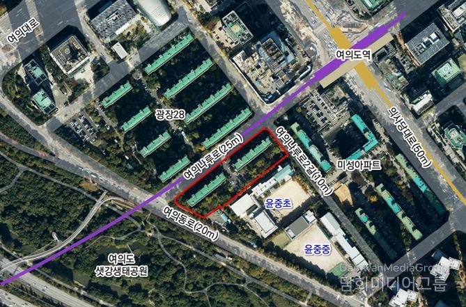 위치도 (영등포구 여의도동 38-1 일대)