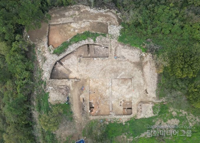 무안 봉대산성 발굴 조사 현장 전경