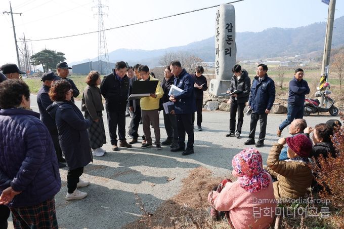 무안군, 군민 건의사항 현장 방문 점검