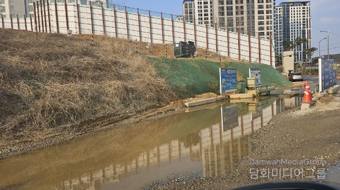 비산먼지 점검현장(하대실 2지구 공사현장)