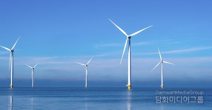해상풍력 단지 조감도
