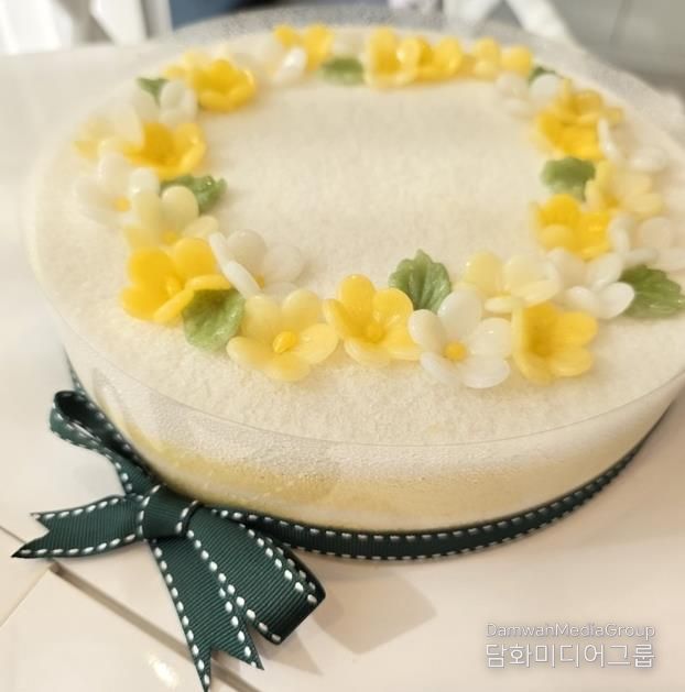 봄꽃 떡케이크