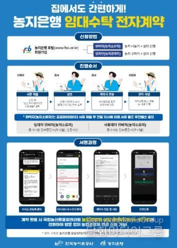 한국농어촌공사 사천지사 - 임대수탁 어디서나 편리하게- 홍보물