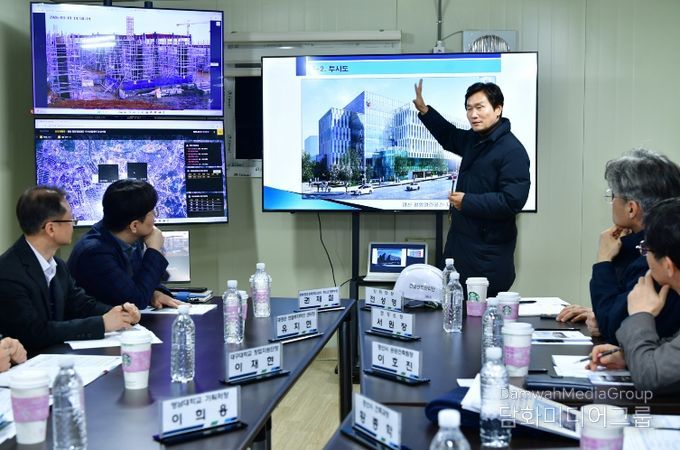 경산시, 딥테크 벤처창업 혁신 거점 『임당유니콘파크』 조성 공사 현장 점검 실시