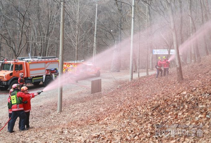 산불지연제 사전 살포로 대형산불 예방 총력