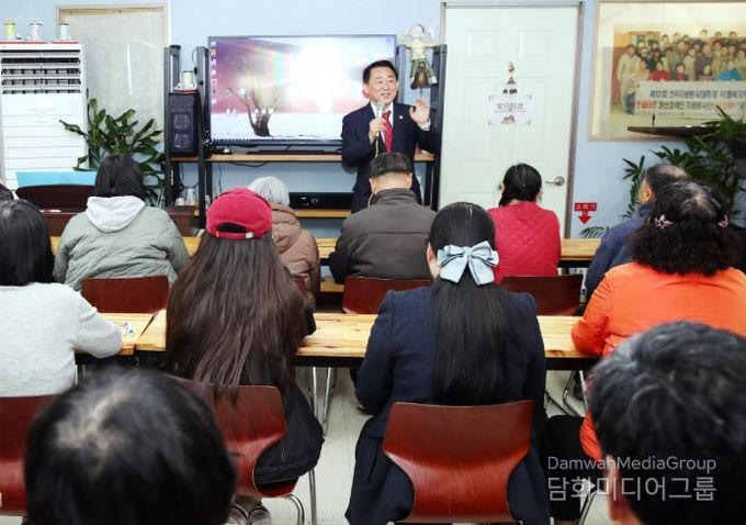 19일 정신재활시설 한울타리에서 진행된 심뇌혈관질환 예방 관리 교육 현장