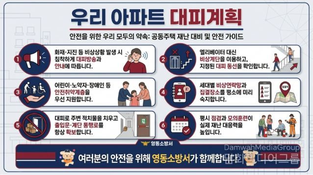 우리 아파트 대피계획 세우기 인포그래픽