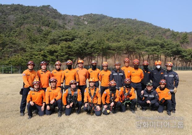 홍성소방서, 봄철 산악사고 대비 특별구조훈련 실시