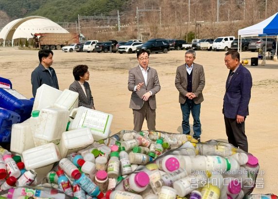 농촌지도자 하동군연합회, 방치된 농약 빈병 8톤 수거해