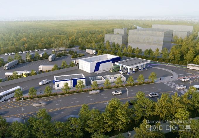 시내버스 공영차고지 내 수소충전소 착공