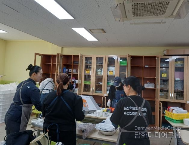 부석중 기술가정실 정리지원으로 교원 업무경감 및 교육환경 개선