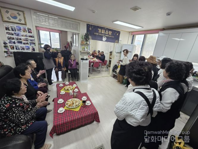 가비사랑, 동두천시 불현동 경로당에 샌드위치와 커피 나눔