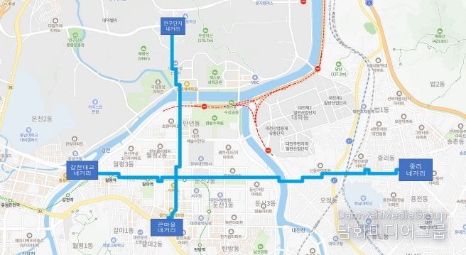 버스전용차로 단속유예 구간