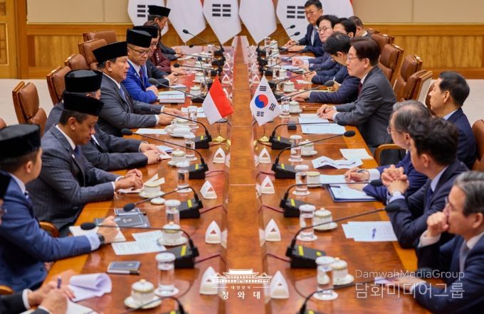 한·인도네시아 정상회담 확대회담(청와대)