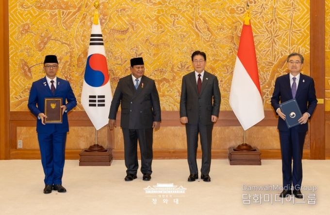 한·인도네시아 양해각서 교환식(청와대)