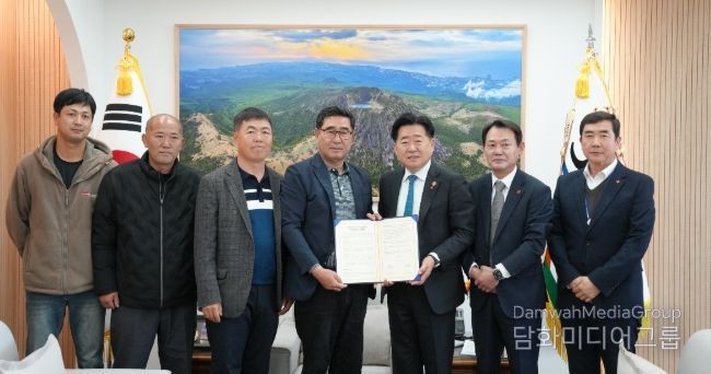 판포리 마을회 주민지원사업 협약식