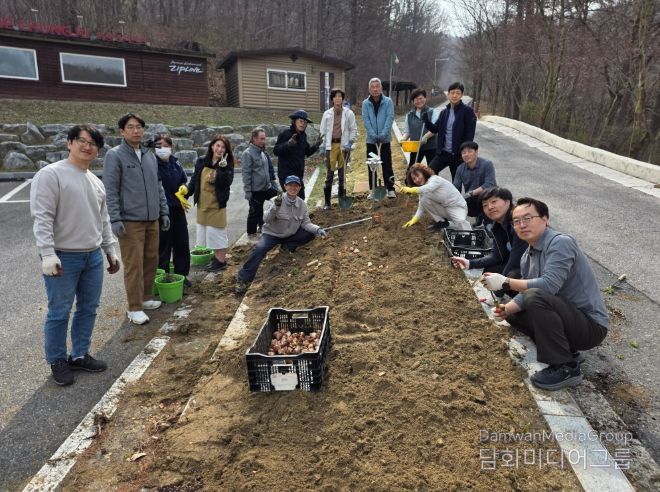 충주시시설관리공단, 식목일 맞이 문성자연휴양림 꽃 식재 행사 추진