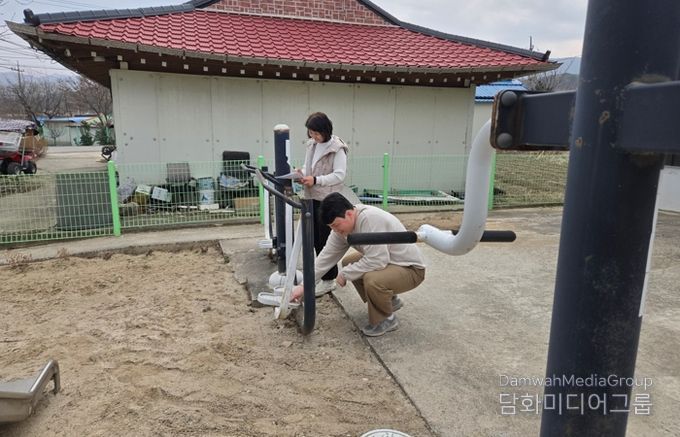 해안면사무소 야외 운동기구 전수조사 실시