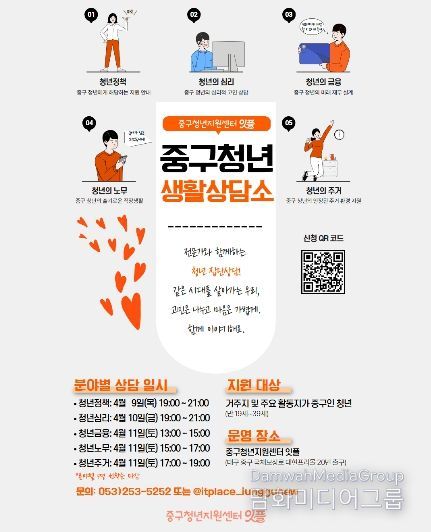 대구 중구청년지원센터, ‘중구 청년 생활 상담소’ 운영…분야별 맞춤 상담 제공