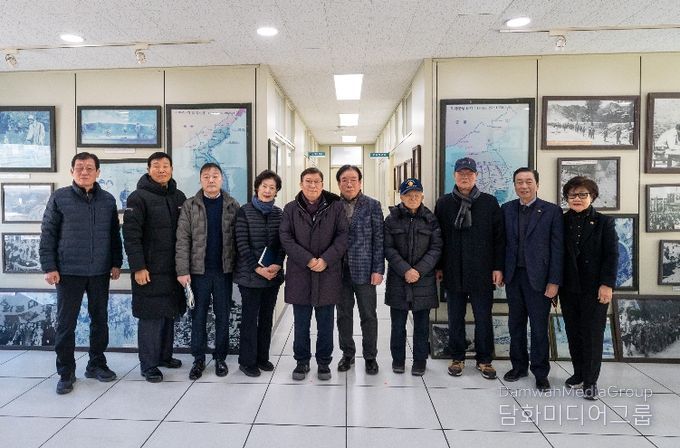 광진구 보훈회관 리모델링 공사 완료 현장을 방문한 모습