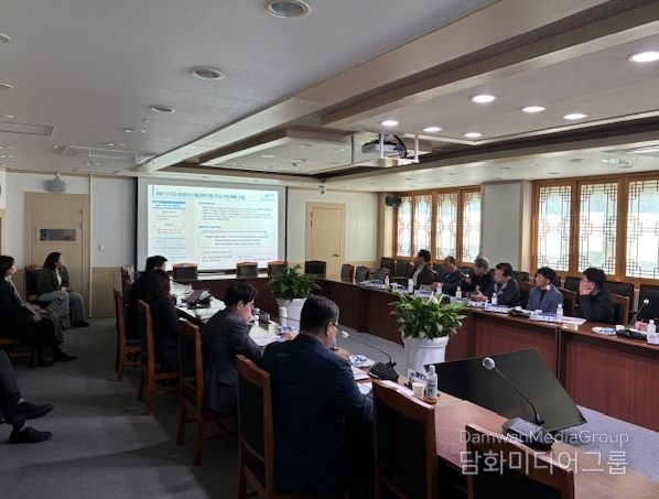 지난 7일, 청양구기자 농업유산 추진 용역에 대한 보고회가 진행되고 있다.