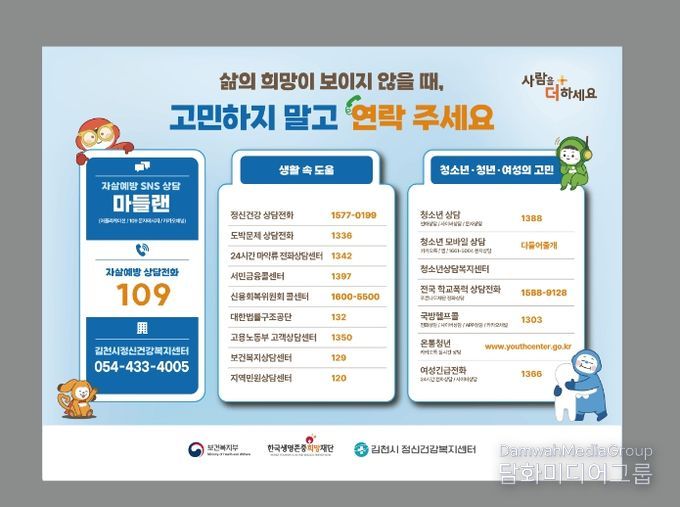 김천시, 봄철 자살 고위험시기 관리 강화 총력 대응