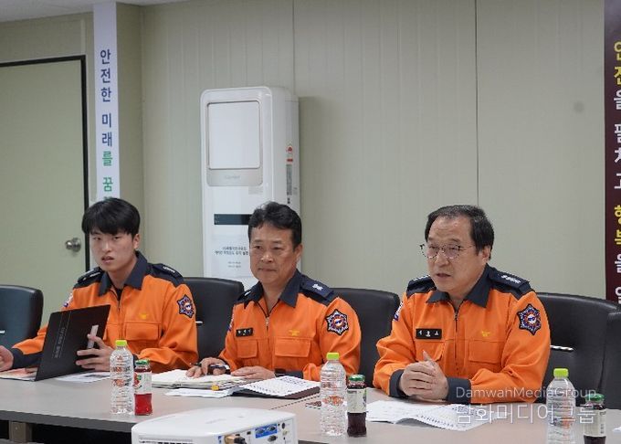 여수소방서, 대형공사장 화재안전 강화 위한 현장 점검 실시